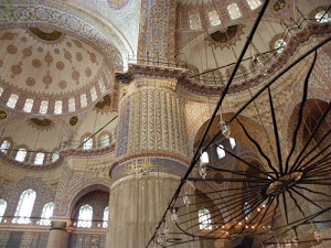 finestre, chiesa, archi, moschea, colonna, colonne, interno, cupole, decorazioni, cupola, lampade, affreschi, lampadine, mosaici