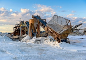 nuvole, cielo, sale, saline, bianco, nastro, macchinario, neve, macchinari, salina, trasportatore, mucchi, azzurro, impianto, estrazione, metallo
