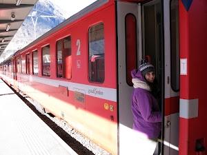 treno, rosso, ragazza, finestrini, viola, stazione, pensilina, porta, berretto, vagoni, donna, classe, sciarpa, tettoia, due