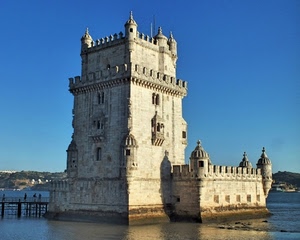 merli, torre, acqua, castello, finestre, mare, ponte, cielo, fortezza, mura, balcone, lago, azzurro