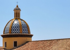 cupola, croce, tetto, chiesa, finestre, tegole, cielo, finestra