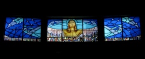 vetrata, blu, cristo, azzurro, chiesa, tre, gesù, nero, vetrate, mosaico, gesu