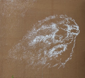 bianco, astratto, disegno, marrone, schizzo, murales, sabbia