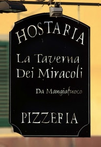 insegna, pizzeria, nero, taverna, osteria, scritta, fari, scritte, miracoli