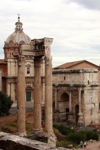 colonne, cupola, chiesa, arco, ruderi, rovine, tre, cielo, persone, capitelli, tempio, colonna