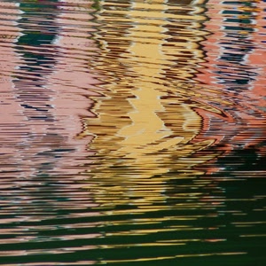 acqua, colori, riflesso, onde, giallo, riflessi, astratto, rosa, oro, verde