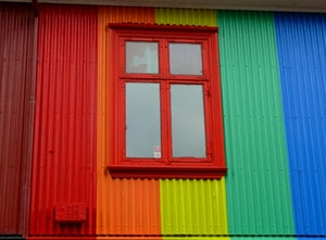 colori, finestra, verde, rosso, giallo, arancione, vetri, azzurro, quadrati, ondulato, rettangoli, multicolore, blu, arancio, lamiera