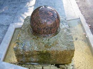 sfera, acqua, marmo, fontana, pietra, palla, granito, marciapiede