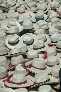 cappelli, bianco, bianchi, rosso, nastri, paglia, tanti, panama, tese