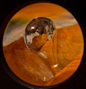 arancione, goccia, cerchio, vetro, riflesso, acqua, trasparenza, astratto, trasparenze, rotondo, giallo, macro, sfera