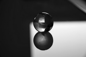 riflesso, sfera, bianconero, vetro, nero, bianco, biglia, america