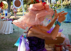 cappello, donna, rosa, mani, bracciale, viola, braccialetto, mercatino, braccia