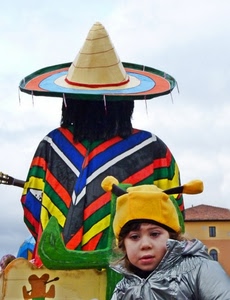 cappello, bambino, sombrero, carnevale, colori, poncho, bambina, messicano, colore