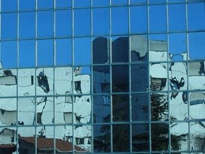 riflesso, finestre, azzurro, vetro, specchio, riflessi, cielo, vetri, rettangoli, specchi, palazzo, palazzi, case