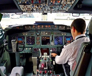 pilota, aereo, comandi, cabina, strumenti, strumentazione