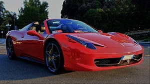 ferrari, rosso, alberi, ruote, strada, rossa, automobile, auto, macchina