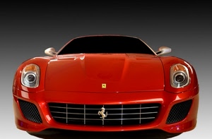 ferrari, rosso, cavallino, auto, macchina, fari, automobile