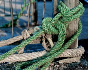 verde, palo, corde, nodi, legno, corda, mare, pali, funi, fune