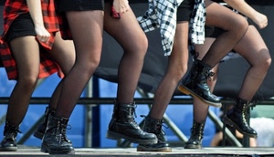 gambe, scarpe, ballo, scarponi, donne, calze, nero, camicie, ragazze, piedi