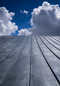 nuvole, linee, cielo, prospettiva, grigio, tetto, blu, geometrico, bianco