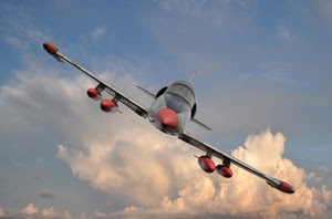 nuvole, aereo, cielo, ali, rosso, azzurro, aeroplano, diagonale, motori, arancione, bianco, grigio