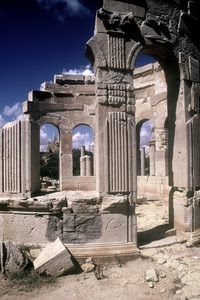 archi, colonne, rovine, cielo, pietre, ruderi, nuvole, pilastri, archeologia, resti, rudere, tempio
