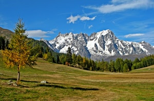 neve, alberi, nuvole, montagna, prato, verde, albero, cielo, montagne, erba, bosco, cime, bianco, rocce, roccia, panorama, ombra