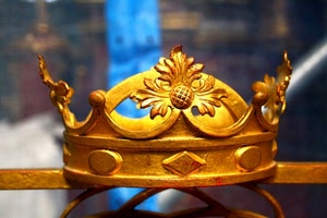 corona, oro, rombo, sfocato, stemma, ovale, foglie, metallo, decorazioni, giallo