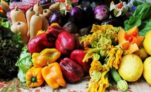 peperoni, zucchine, verdura, cibo, giallo, verdure, melanzane, colori, rosso, ortaggi